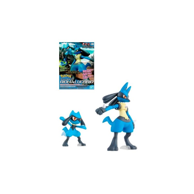 Bandai Hobby Pokémon Model Kit Riolu & Lucario
