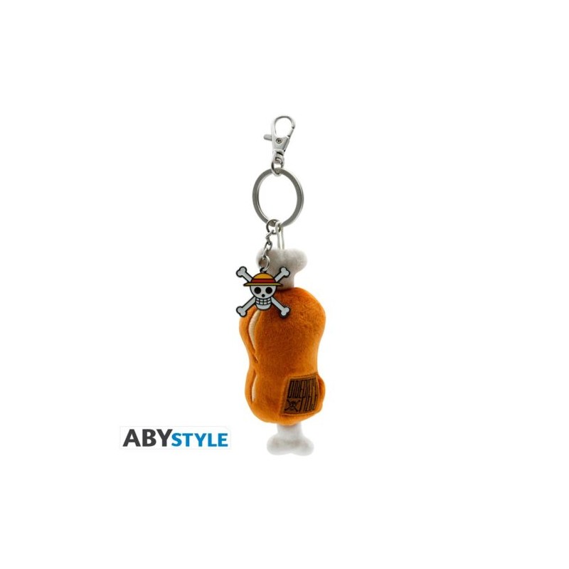 AbyStyle One Piece Llavero de Peluche Carne de Luffy